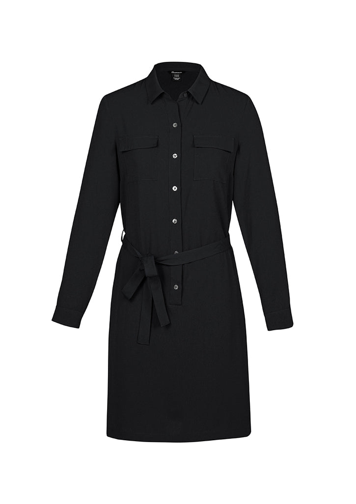 RD069L-Chloe Womens Georgette Shirt Dress