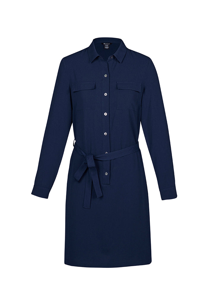 RD069L-Chloe Womens Georgette Shirt Dress