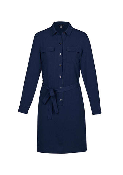 RD069L-Chloe Womens Georgette Shirt Dress