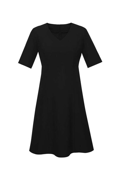 RD974L-Siena Womens Extended Short Sleeve Mid Dress