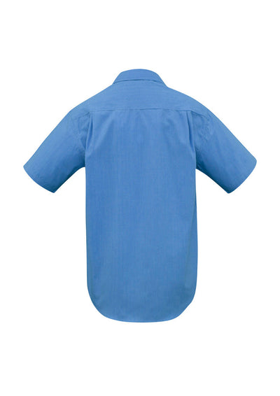 SH817-Mens Micro Check Short Sleeve Shirt