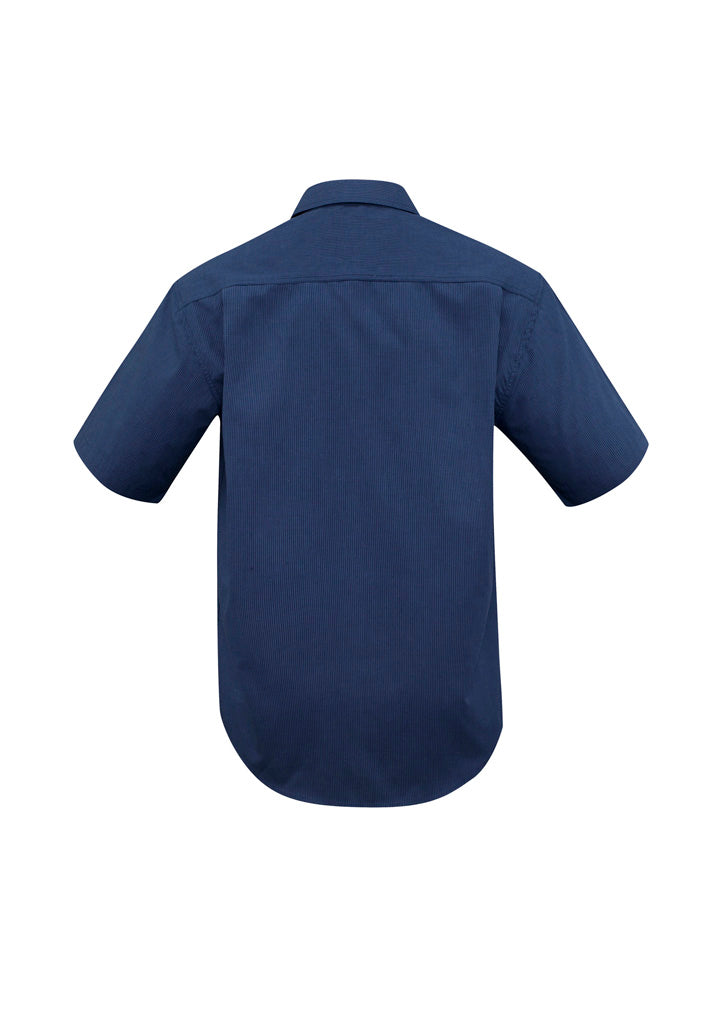 SH817-Mens Micro Check Short Sleeve Shirt