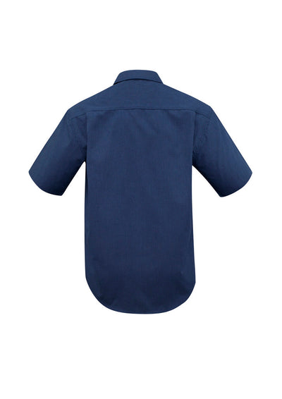 SH817-Mens Micro Check Short Sleeve Shirt