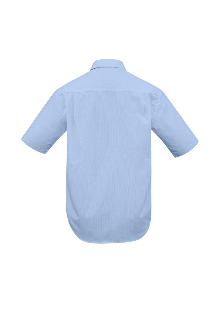 SH817-Mens Micro Check Short Sleeve Shirt