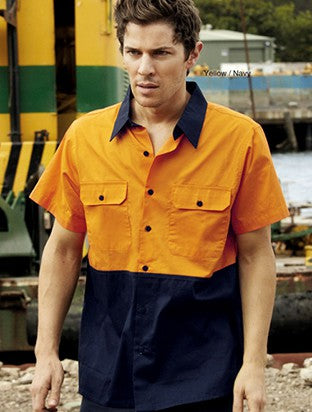 SS1012-Hi-Vis Cotton Twill Shirt S/S