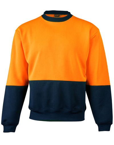 AIW SW09 HI-VIS TWO TONE CREW NECK