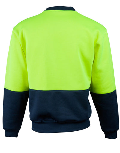 AIW SW09 HI-VIS TWO TONE CREW NECK