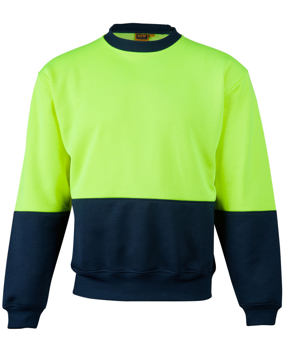 AIW SW09 HI-VIS TWO TONE CREW NECK