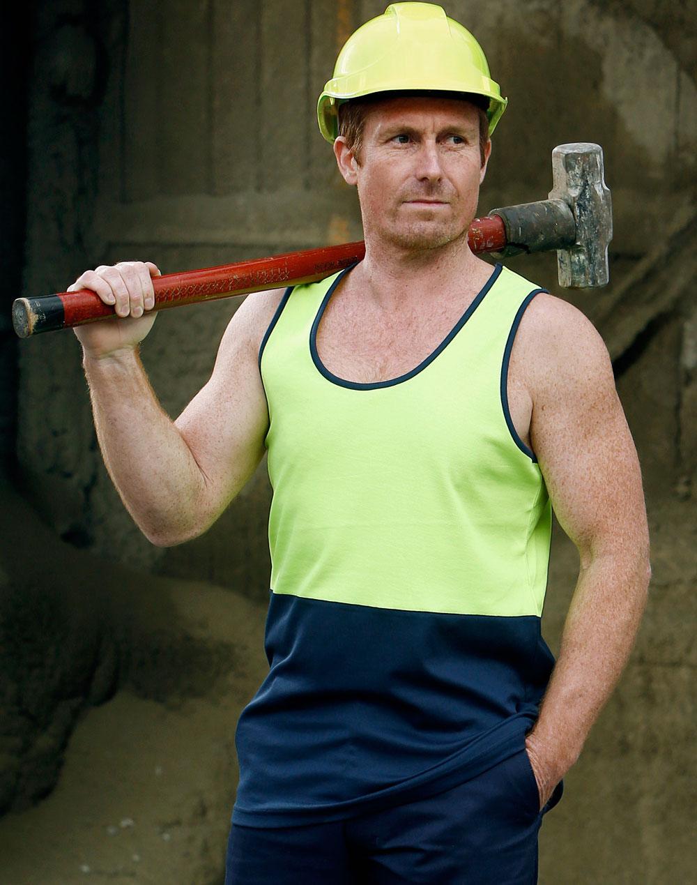 AIW SW15 HI-VIS TRUEDRY® MESH KNIT SAFETY SINGLET