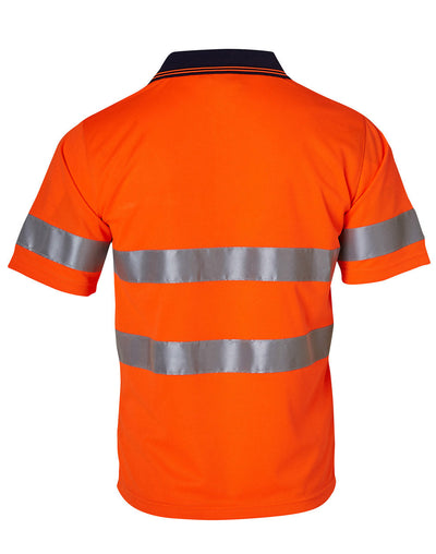 AIW SW17A HI-VIS SHORT SLEEVE POLO WITH 3M TAPES