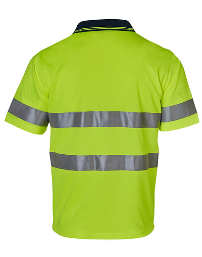 AIW SW17A HI-VIS SHORT SLEEVE POLO WITH 3M TAPES