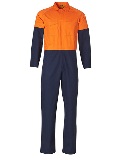 AIW SW204 MEN'S TWO TONE COTTON DRILL COVERALL REGULAR SIZE