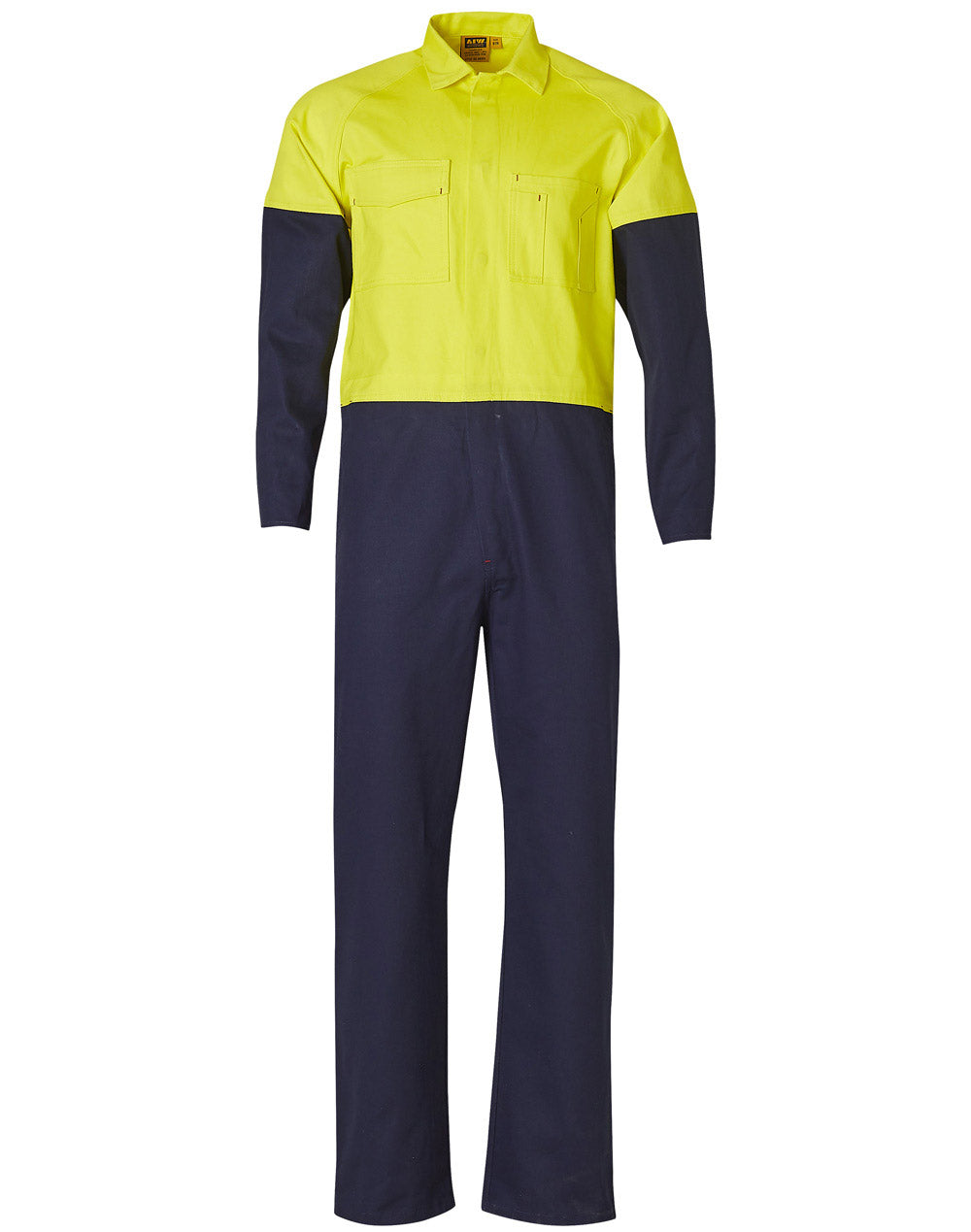 AIW SW204 MEN'S TWO TONE COTTON DRILL COVERALL REGULAR SIZE