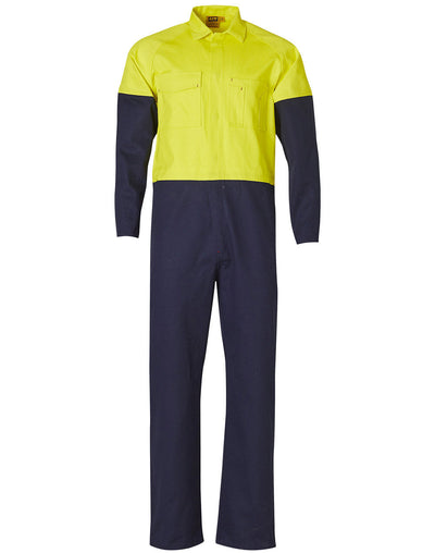 AIW SW204 MEN'S TWO TONE COTTON DRILL COVERALL REGULAR SIZE