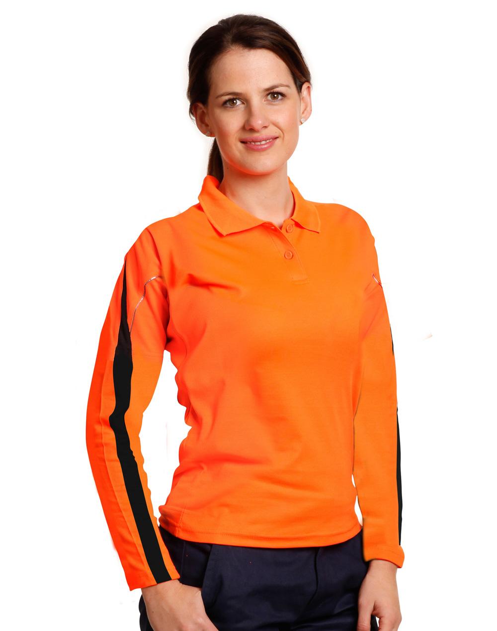 AIW SW34A HI-VIS LEGEND LONG SLEEVE POLO Ladies'