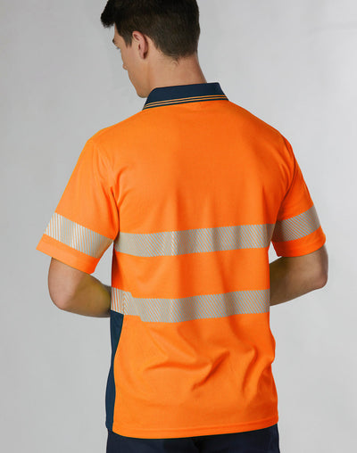SW85 UNISEX COOLDRY SEGMENTED SS POLO
