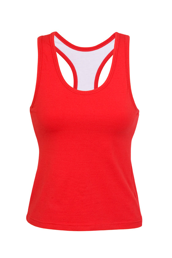 T666LD-Ladies Self Brassiere Singlet