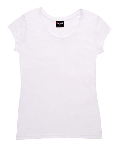 T929LD-Ladies Jersey Scoop  Neck Tee