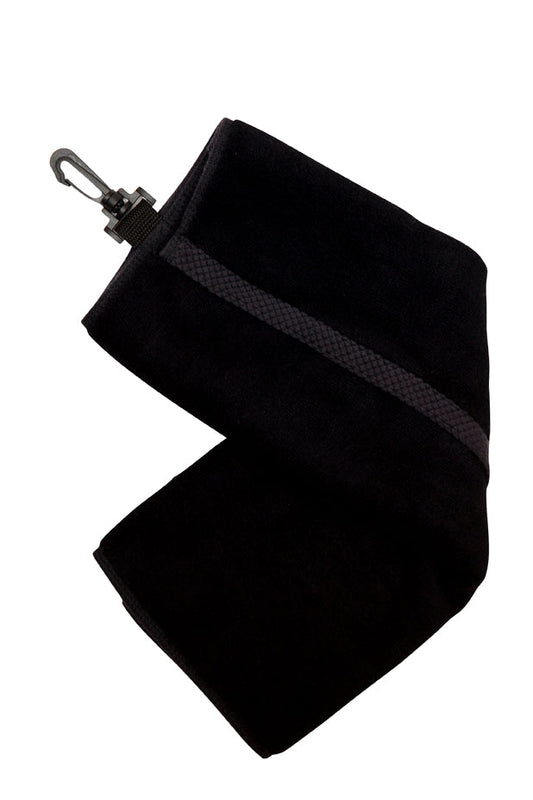 TW001G-Bamboo Golf Towel with plastic hook