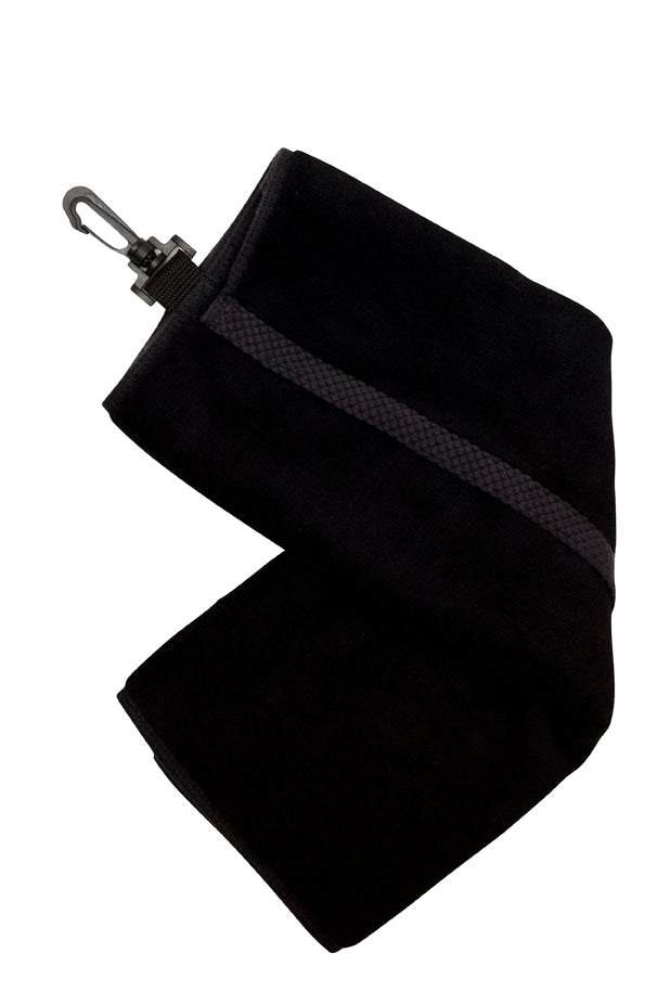 TW001G-Bamboo Golf Towel with plastic hook