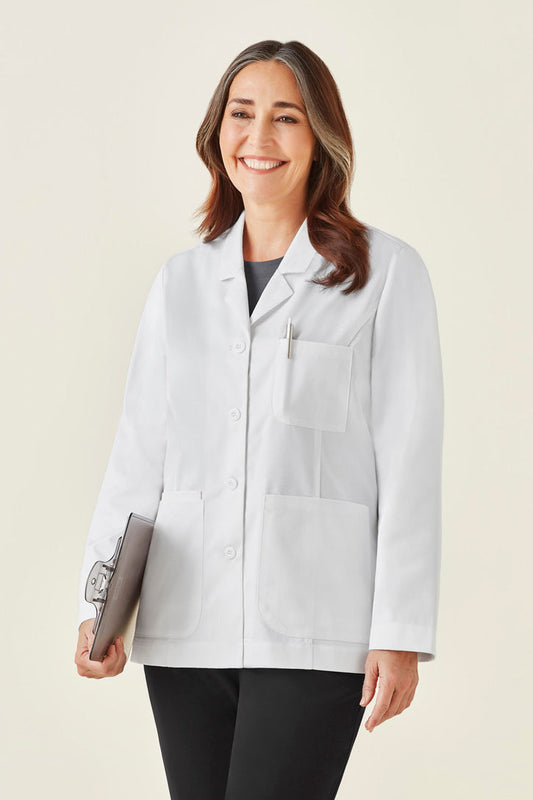 CC144LC-Hope Womens Cropped Lab Coat