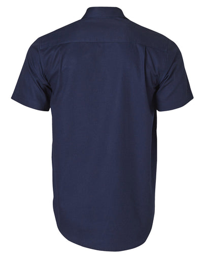 WT03 Cotton Drill Short Sleeve Work Shirt
