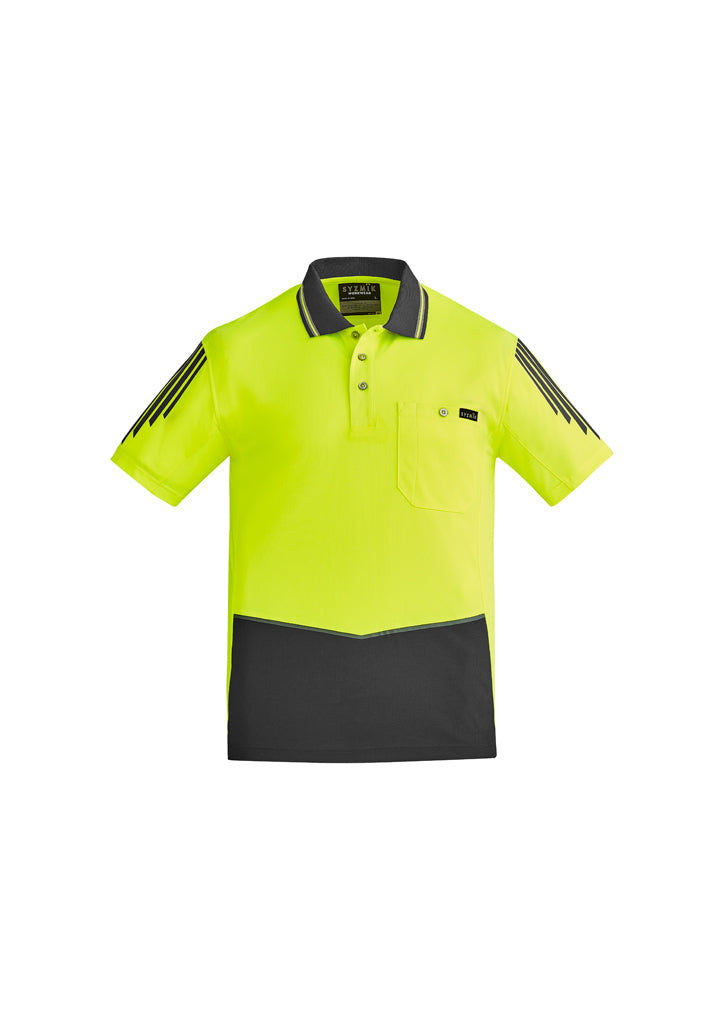 ZH315-Mens Hi Vis Flux S/S Polo