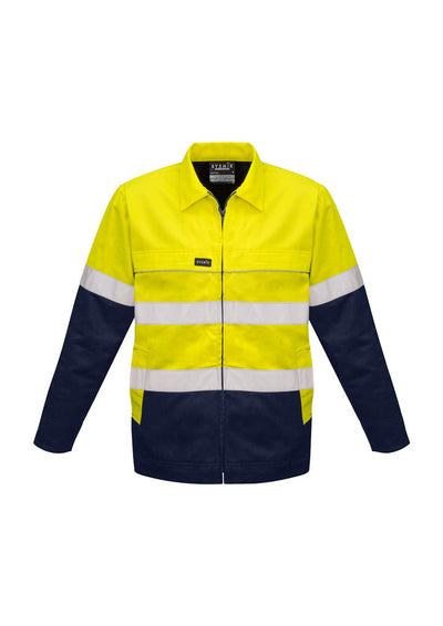 ZJ590-Mens Hi Vis Cotton Drill Jacket