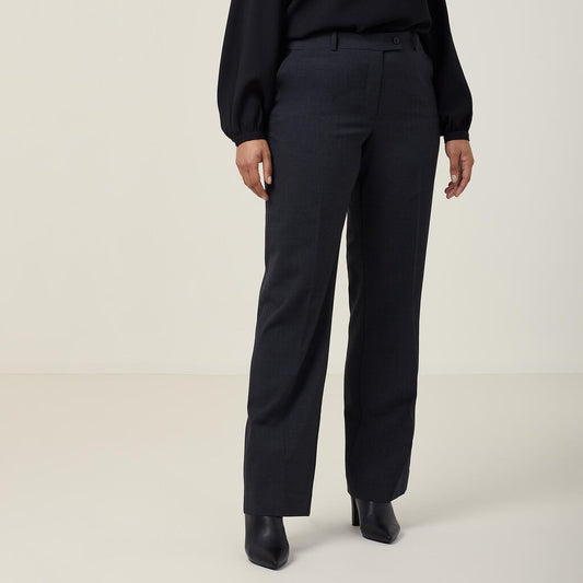 STRETCH WOOL BLEND SECRET WAIST PANT