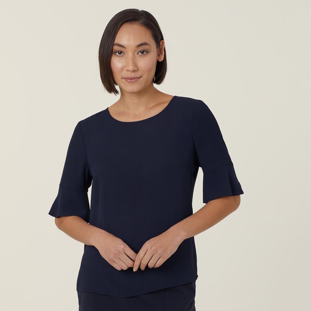 GEORGIE FLUTED SLEEVE TOP