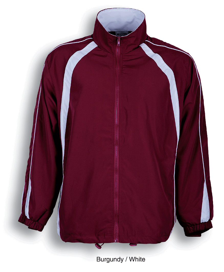CJ0533-Unisex Track -Suit Jacket With Contrast Panels