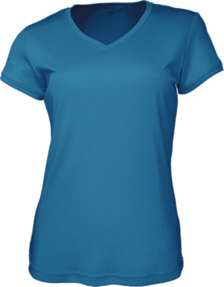 CT1418-Ladies Brushed Vee Neck Tee Shirt