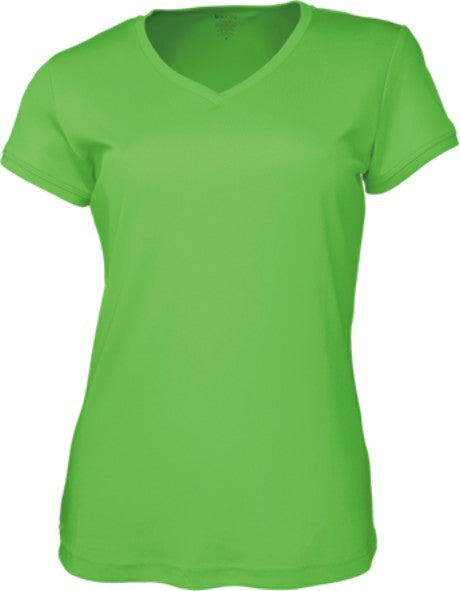 CT1418-Ladies Brushed Vee Neck Tee Shirt