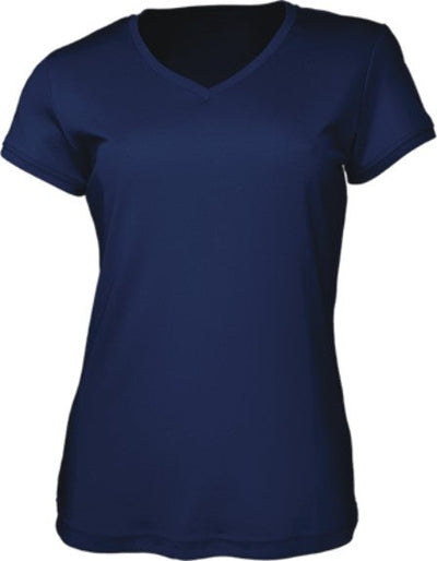 CT1418-Ladies Brushed Vee Neck Tee Shirt