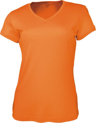 CT1418-Ladies Brushed Vee Neck Tee Shirt