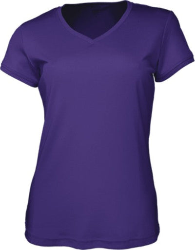 CT1418-Ladies Brushed Vee Neck Tee Shirt