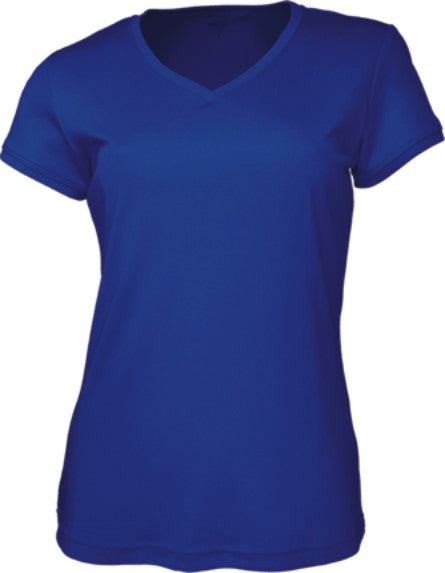 CT1418-Ladies Brushed Vee Neck Tee Shirt