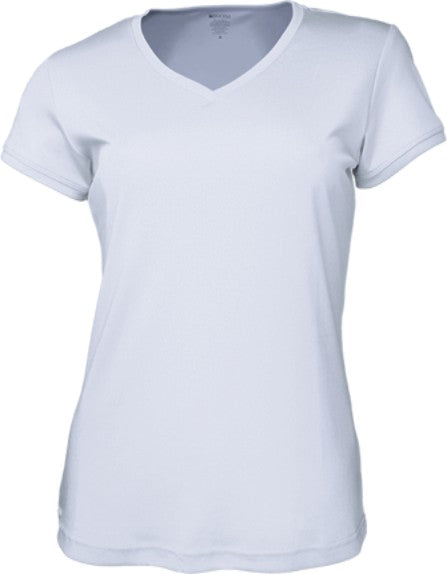 CT1418-Ladies Brushed Vee Neck Tee Shirt