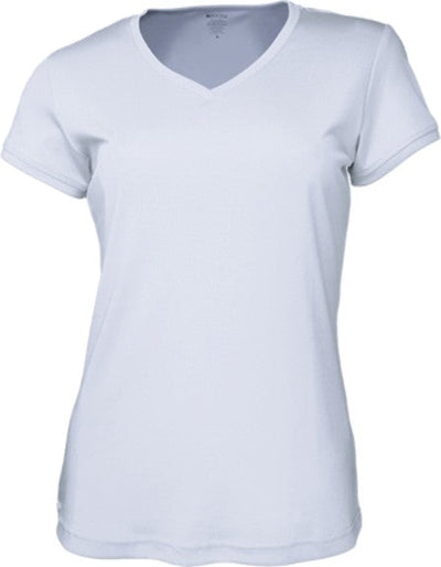 CT1418-Ladies Brushed Vee Neck Tee Shirt