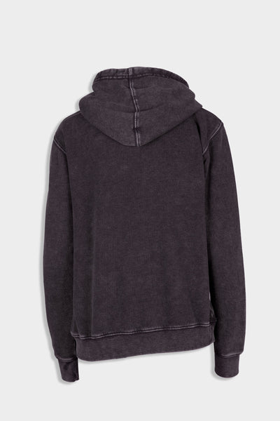 F363UN-Ladies'/Junior's  Stone Wash Fleece Hoodie