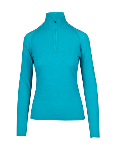 F389LD-Ladies Greatness Half Zip Mock Neck