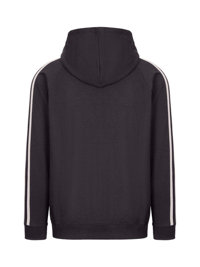F600HZ-Mens Unbrushed Stripe  Sleeve Hoodie