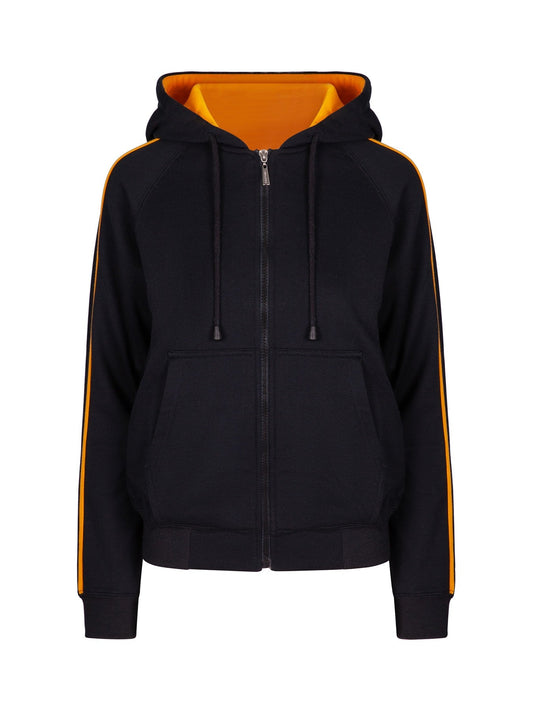 F600UN-Ladies/Junior stripe sleeves Hoodies