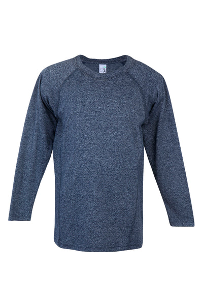 T224KS-KIDS LONG SLEEVES HEATHER TEES