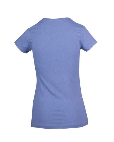 T903LD-Ladies Marl V-neck T-shirt