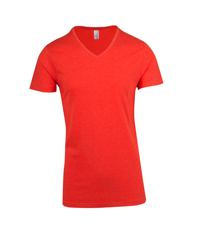 T903TV-Mens Marl V-neck T-shirt